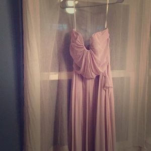 After Six strapless bridesmaid dress